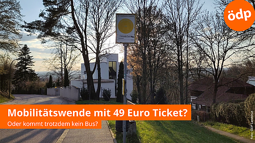 Bushaltestelle ohne Bus am Moniberg