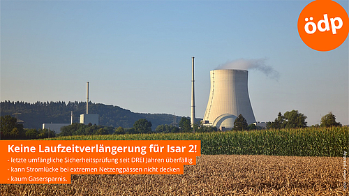 Zeigt AKW Ohu und einige gewichtige Gründe, welche gegen eine Laufzeitverlängerung von Isar 2 sprechen.